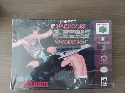 ECW: Hardcore Revolution Nintendo 64  2000 new factory sealed  - Image 1 of 4