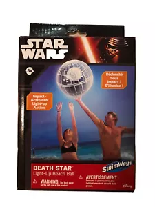 Star Wars Death Star Large Light Up Inflatable Beach Ball Swimming Pool - Picture 1 of 2