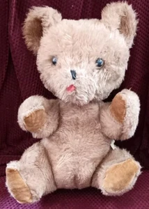 RAR Vintage 50er Jahre Eden Toys Teddybär 9 Zoll sitzend - Bild 1 von 9