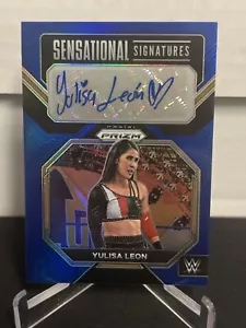 Prizm WWE 2023 Yulisa Leon Sensational Signatures Blue Prizm/49 SP automático #SN-YLN - Imagen 1 de 2