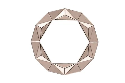 Eclipse Designer Sunburst Frame Glass Wall Mirror (Gray, 24*24 Inches) - Image 1 of 4