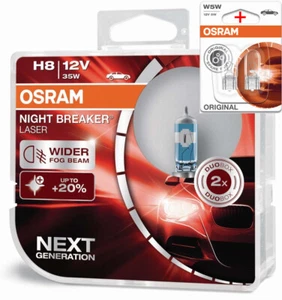 Osram H8 12V 35W NIGHT BREAKER LASER +150% mehr Helligkeit 2Stk.+W5W OL - Bild 1 von 4