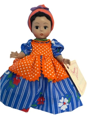 "Muñeca Madame Alexander Vintage Internacional Jamaica 8"" pierna recta 1986 #542" Foto 1 de 4