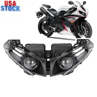 Headlight Assembly Headlamp Clear For Yamaha YZF R1 YZF-R1 R1000 2012 2013 2014 - Image 1 of 4