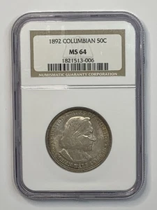 1892 Columbian Expo Commemorative Half Dollar NGC MS64 ** Eye Appeal **KBAXH3006 - Picture 1 of 6