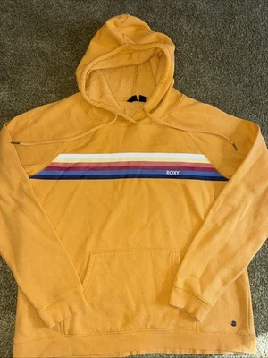 Sudadera a rayas amarillas Roxy para mujer talla XL Foto 1 de 2