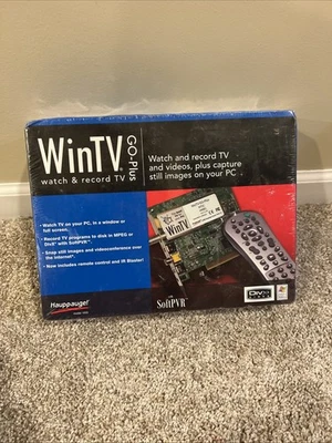NEW - Sealed - WinTV Go-Plus Hauppauge watch and record TV on your computer - Image 1 of 4