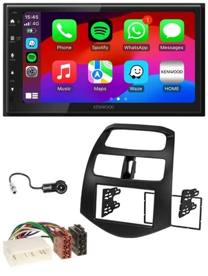 Kenwood MP3 USB DAB 2DIN Bluetooth Autoradio für Chevrolet Spark KLM 2012-2013 - Bild 1 von 4
