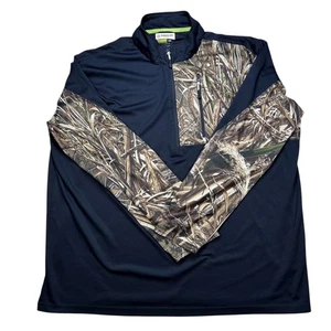 Magellan Adventure Classic Fit 3XL Camo RealTree Max 1/4 Zip Hunting - Picture 1 of 9