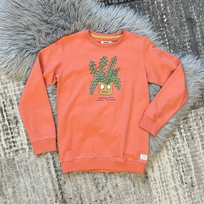 Indikidual Youth Zigzag Cactus Print Orange Sweatshirt Size 12-13Y - Image 1 of 3