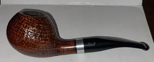 BJARIN VIKING #411 BENT TADPOLE SANDBLAST BRIAR PIPE - Picture 1 of 9