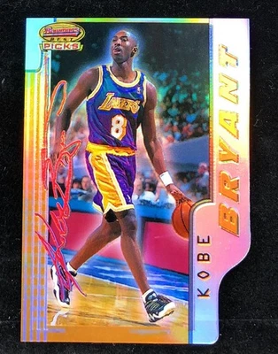 1996-97 Bowman's Best Kobe Bryant Picks Refractor Rookie RC #BP10 Lakers - Image 1 of 2