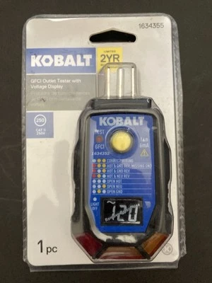 Kobalt Receptacle GFCI Outlet Tester. Great Condition - Image 1 of 3