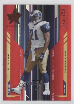 2005 Leaf Rookies & Stars Longevity Rookie Ruby /250 OJ Atogwe Oshiomogho RC - Image 1 of 2