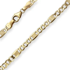 3,8mm Fantasiekette Collier Halskette aus 333 Gold Gelbgold 60cm - Bild 1 von 4