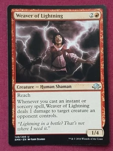 Magic The Gathering ELDRITCH LUNA TEJEDOR DE RAYOS tarjeta roja Magic The Gathering - Imagen 1 de 2