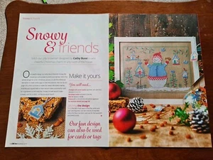 Snowy & Friends Snowman Cross Stitch Pattern - Pattern Only - Picture 1 of 4