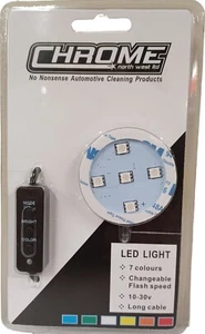 Chrome (NW) LED Light Base Gracemate Poppy Air Fresheners USB - 7 Colours - Picture 1 of 1
