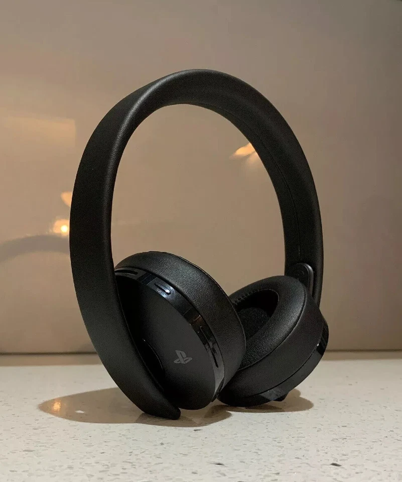 SONY GOLD Gaming Headset 7.1 Wireless PlayStation5 PA4, 4pro PSVR- No USB Dongle - Image 1 of 4