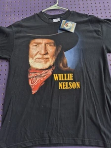 VINTAGE WILLIE NELSON BIGGEST HITS 1990S TEE SHIRT LARGE - Picture 1 of 4