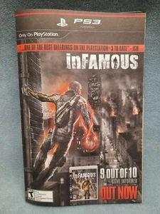 RARE Infamous Playstation PS# Print Ad/Poster Official Promo - Picture 1 of 1