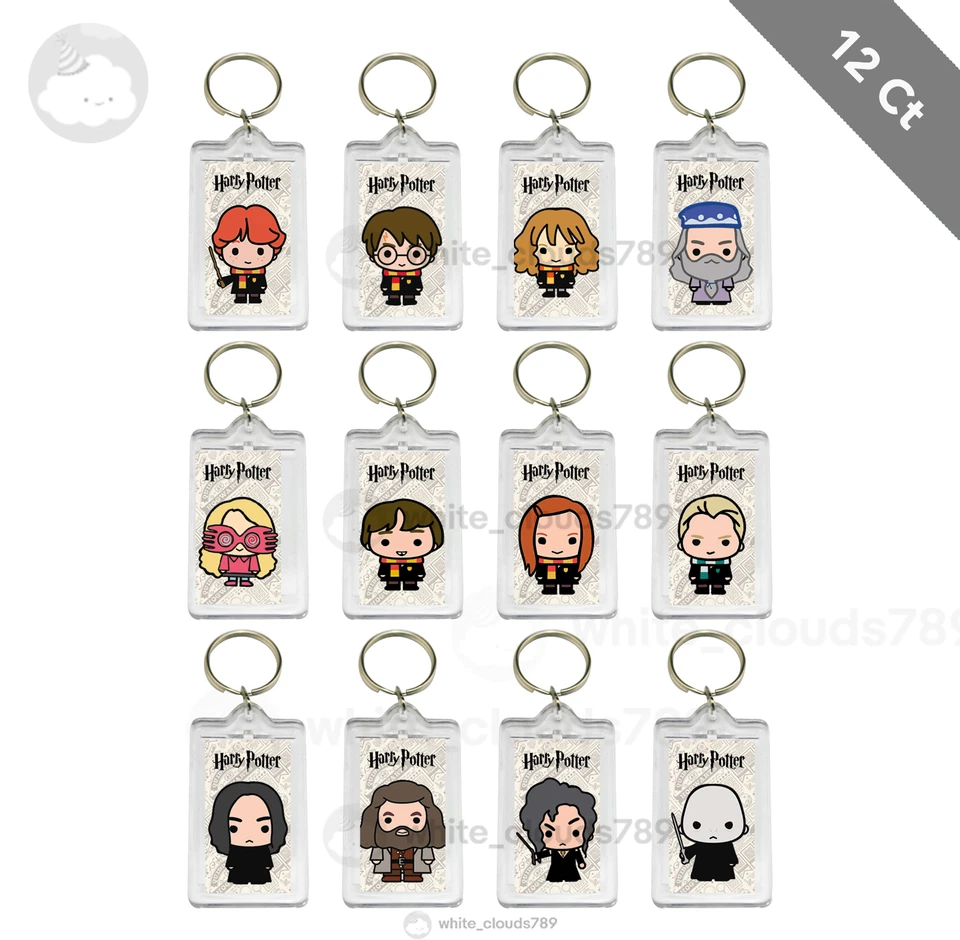12 Harry Potter Keychain Birthday Party Favor Gifts Decoration Kids  - Image 1 of 1