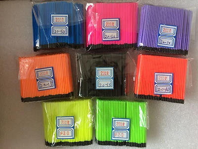 4 of 6 Hollow Antenna Fluo Tips Bristle For Pole Fish Float Pack of 200pcs 2.0mm - Image 1 of 2