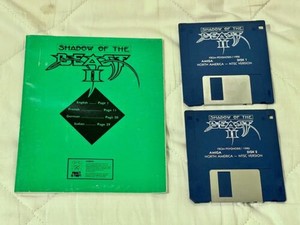 Shadow of the Beast II 2 computer game for Commodore Amiga, Psygnosis, 1990
