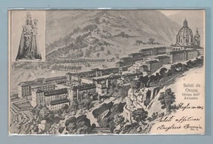 CR2169 Cart.Regionali: Saluti da Oropa Santuario - Viagg. 1904 - Imagen 1 de 1