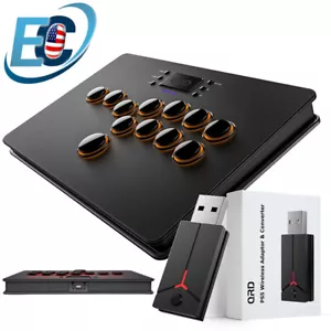 QRD S3 Wireless Arcade Stick für PS5 Slim Pro PS4 PS3 Nintendo Switch + Coverter - Bild 1 von 20