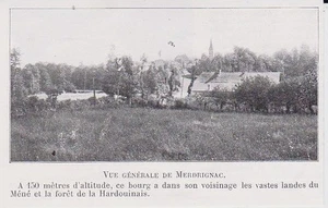1910 -- VUE GENERALE DE MERDRIGNAC 3J693 - Foto 1 di 1