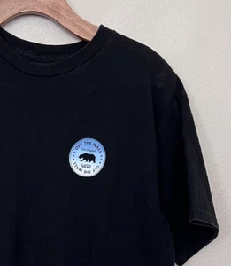 Camiseta negra para hombre Van's California nativa del oso fuera de la pared talla pequeña - Imagen 1 de 5