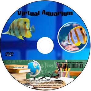 Virtual Fish Tank DVD | 3 Hours Relaxing Aquarium for TV – Stress Relief & Calm - Imagen 1 de 7