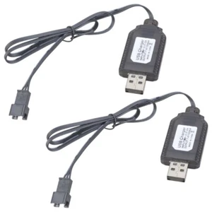 Battery USB Charger Cable 7.4V SM2.0 3P 4P XH 3P Connectors for Car - Picture 1 of 21
