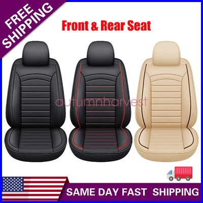 Juego completo de funda de asiento de coche apta para Toyota Camry 2007-2023 cojín protector de cuero Foto 1 de 4
