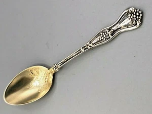 Grape by Dominick & Haff Demitasse Spoon circa 1895, with gold wash bowl - Picture 1 of 7