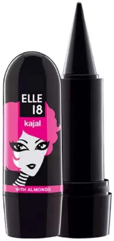 Elle 18 Kajal Pencil with Almonds (Pack of 2) 6 ml Black Matte Finish - image 1 of 1