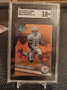 Xavier Digno Naranja/25 2023 Bowman Cromo Universidad U Gema Calificada SGC Como Nueva - Imagen 1 de 2