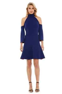YEOJIN BAE Double Crepe Nadine Godet Mini Dress Size 12 AU RRP 590 WITH DEFECTS - Picture 1 of 9
