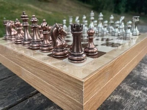 Luxury Chess Set with Storage Large Wooden Chess Board 14.5" Christmas Gift🎁 - Picture 1 of 9