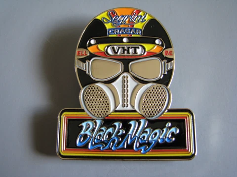 NEW! AL SEGRINI BLACK MAGIC CRAGAR VHT HELMET NHRA DRAG RACING HAT PIN Cover