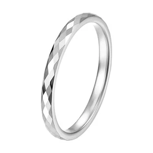 2mm Tungsten Carbide Wedding Engagement Bridal Band Ring Size 5-10 for Women - Picture 1 of 6