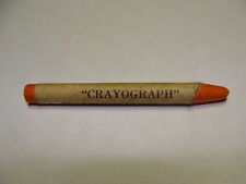 Vintage CRAYOGRAPH American crayon company ORANGE