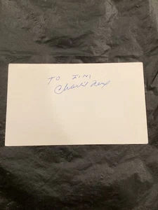 CHARLIE NEAL Autographed 3 x 5 Card Negro League,  Dodgers, Mets (d. 1996) - Picture 1 of 2