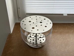 Fritz Hansen Ikebana Vase Große VersionEdelstahl / Glas WIE NEU! - Bild 1 von 3