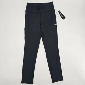 Bebe Sport Ghost Pocket Black Leggings Size M NWT - Picture 1 of 5