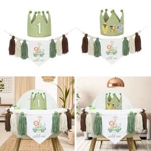 Highchair Banner Birthday Accessories Hanging Ornament Photo Props Home - Picture 1 of 12