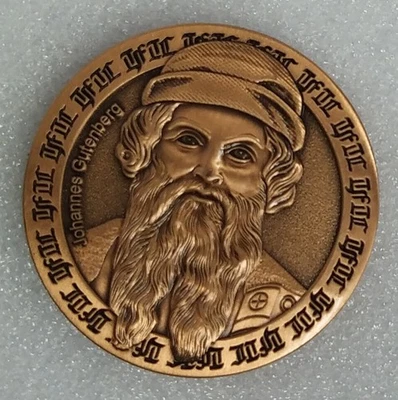 Geocoin - Geocaching Mainz - Johannes Gutenberg - Trackable - Unaktiviert - Bild 1 von 2