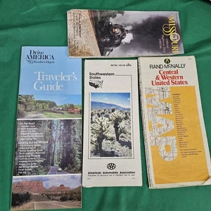 Vintage Road Maps Lot of 3 Rand McNally & AAA Maps Drive America Travelers Guide - Picture 1 of 12