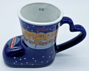 Taza Bota Alemana Christkindlmarkt Gulhwein Taza Azul 2024 Carmelo EN Mango Corazón - Imagen 1 de 6